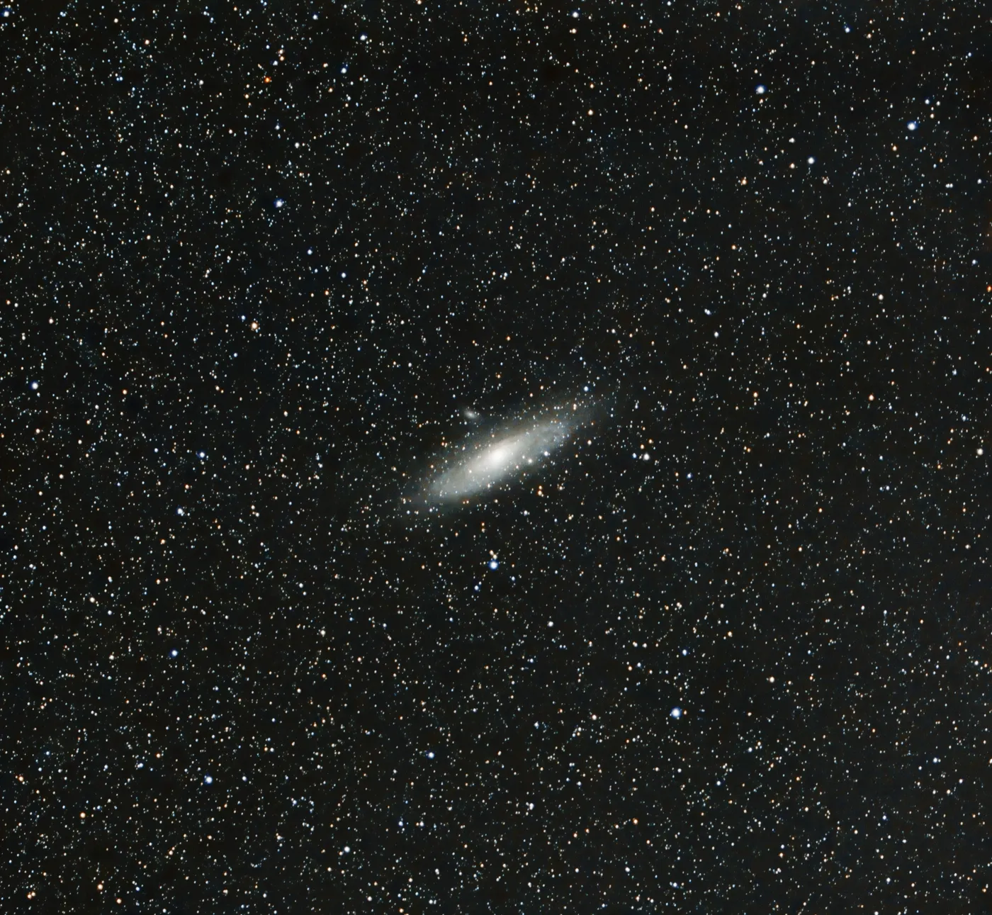 Andromeda Galaxy M31 photographed with a DSLR