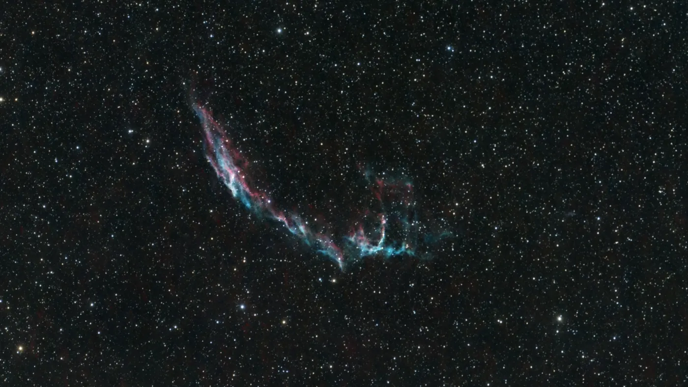 Eastern Veil Nebula photographed from Croatia