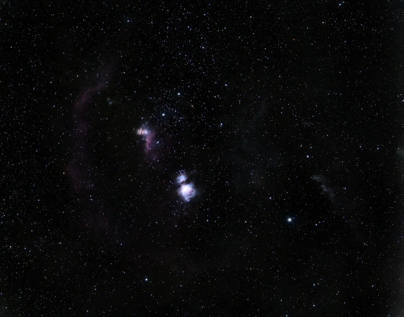Tracked widefield image of the Orion Molecular Cloud Complex