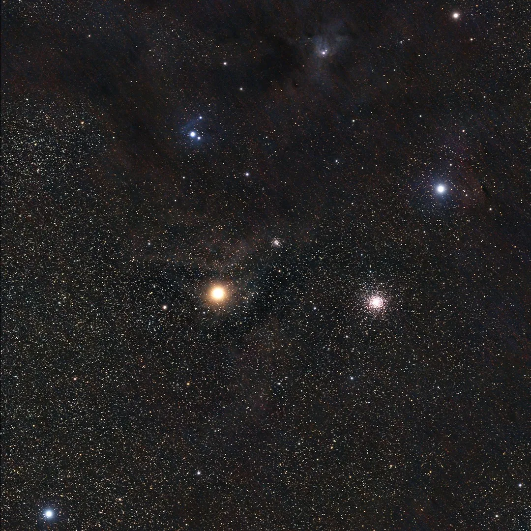 Widefield image of the Rho Ophiuchi cloud complex