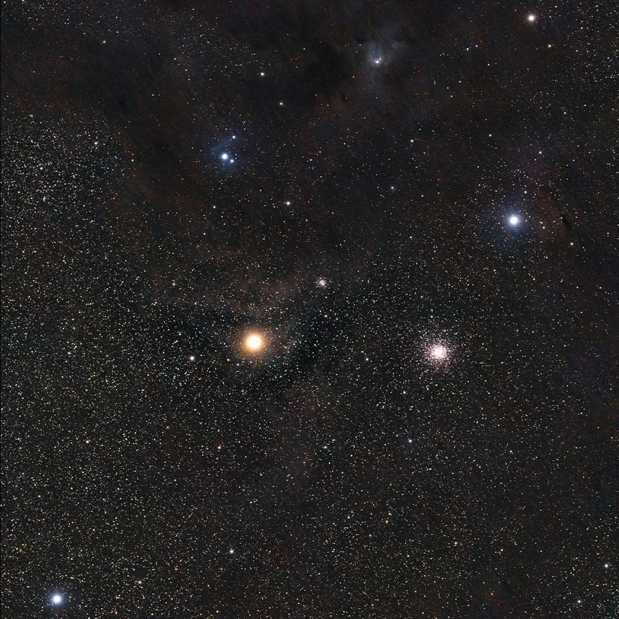 Widefield image of the Rho Ophiuchi cloud complex