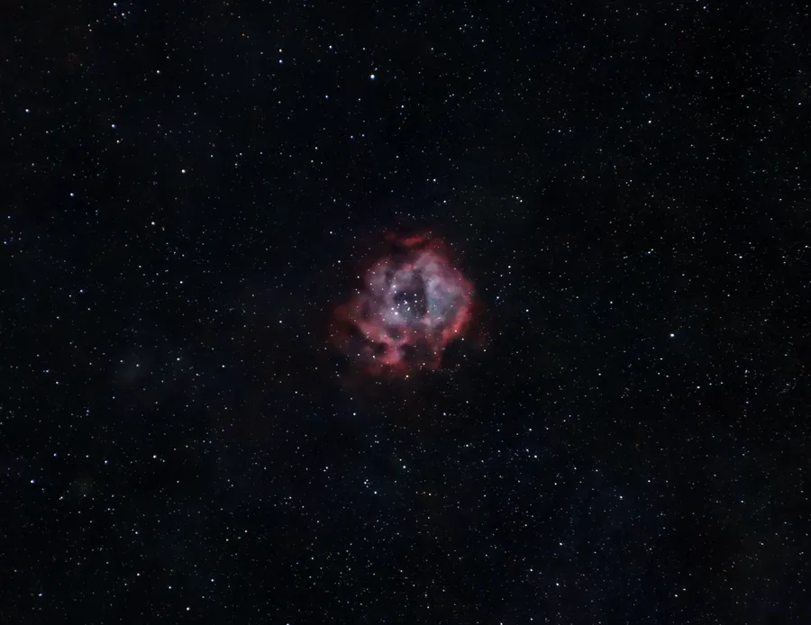 Rosette Nebula captured with a Nikon D3400