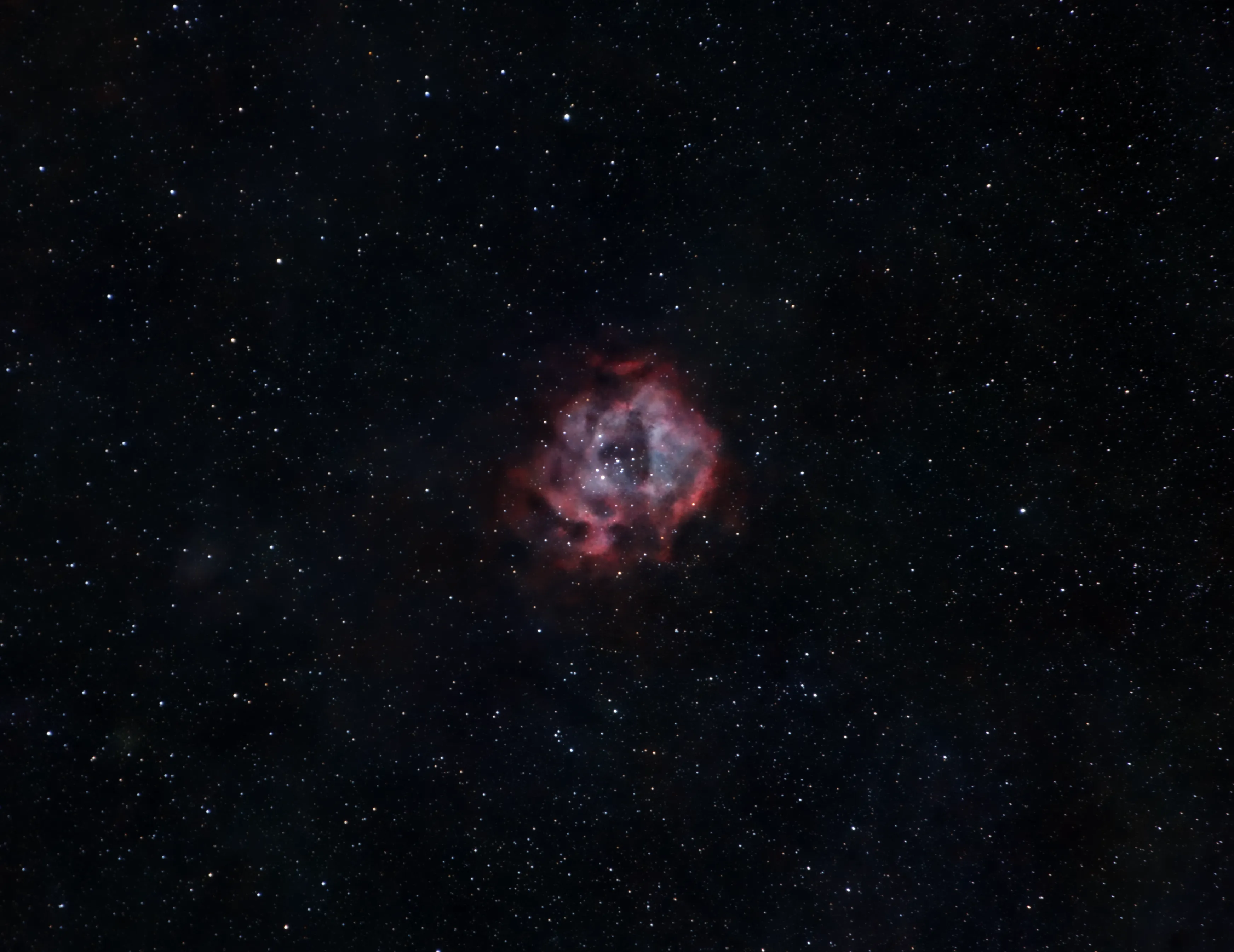 Rosette Nebula captured with a Nikon D3400
