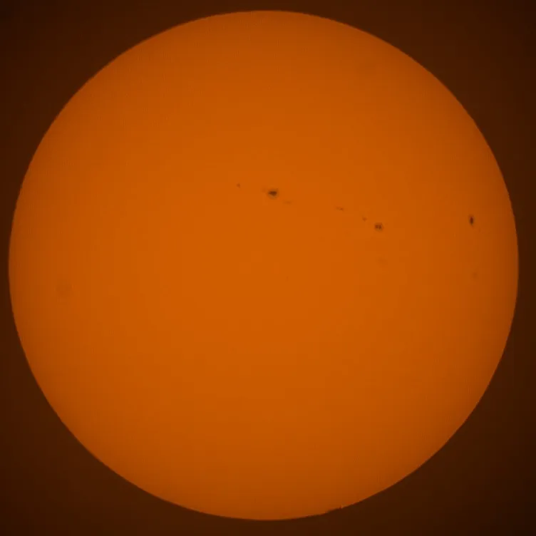 Sun photographed through a Baader AstroSolar filter
