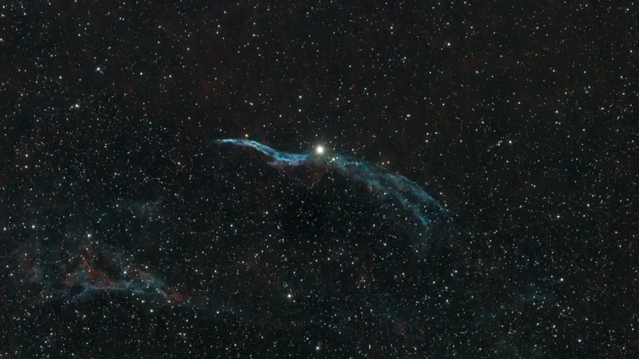 Western Veil Nebula photographed from Croatia